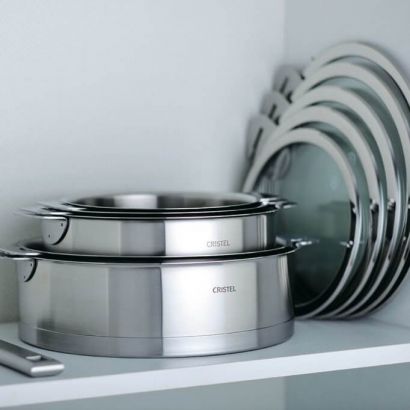 Сковорода для блинов с антипригарным покрытием Mutine Removable 26см, Cristel - Фото 3