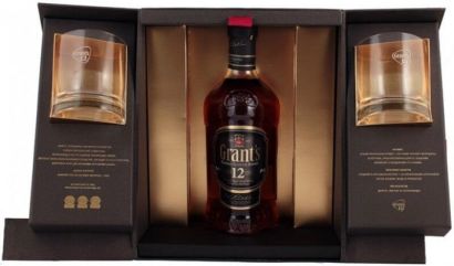 Виски "Grant's" 12 Years Old, gift box with 2 glasses, 0.75 л - Фото 3