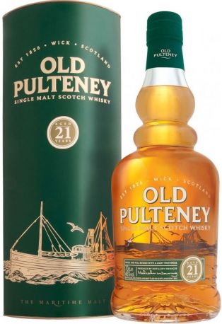 Виски Old Pulteney 21 Years Old, gift box, 0.7 л - Фото 1