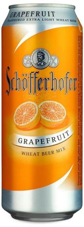Пиво "Schofferhofer" Grapefruit, in can, 0.5 л