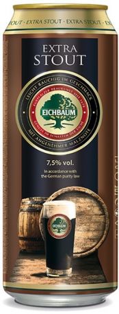 Пиво "Eichbaum" Extra Stout, in can, 0.5 л - Фото 1