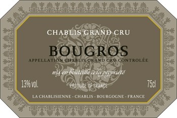 Вино La Chablisienne, Chablis Grand Cru "Bougros" AOC, 2004 - Фото 2