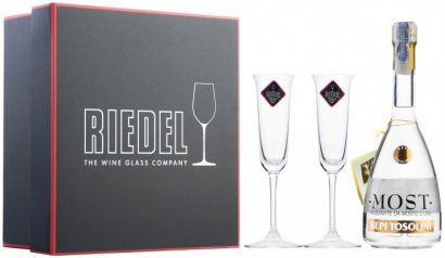 Аквавит Bepi Tosolini, "Most" Uve Miste, gift set with 2 Riedel crystal glasses, 0.7 л - Фото 1