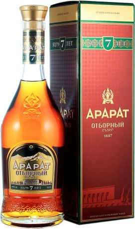 Коньяк Арарат "Отборный", в подарочной коробке, 0.5 л