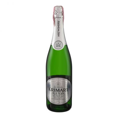 Вино игристое Krimart Zero белое брют 0.75 л 10-13.5% - Фото 1