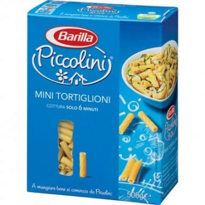 Детские макароны Barilla Piccolini Mini Tortiglioni 500 г