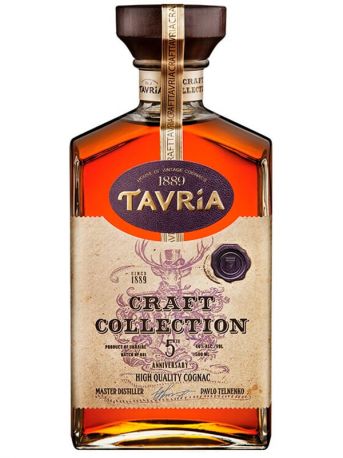 Коньяк Tavria Craft Collection VSOP 5 лет выдержки 0.5 л 40%