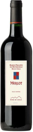 Вино Baron Philippe de Rothschild, Merlot, Maipo Valley, 2014