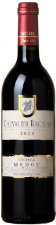 Вино Sichel, "Chevalier Bacalan" Medoc AOC, 2010