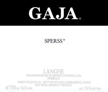 Вино Gaja, "Sperss", Langhe DOC, 2010 - Фото 2