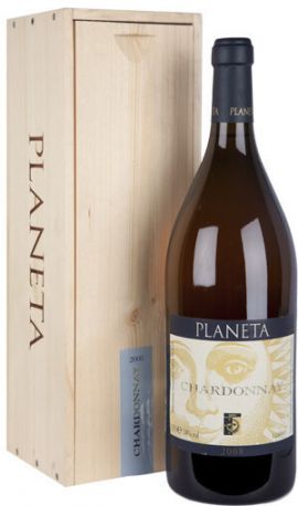 Вино Planeta, Chardonnay, Sicilia IGT, 2014, wooden box, 1.5 л - Фото 1