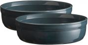 Набор форм для крем-брюле Emile Henry HR Oven ceramic Ovenware из 2 шт Голубой Набор форм для крем-брюле Emile Henry HR Oven ceramic Ovenware из 2 шт Голубой