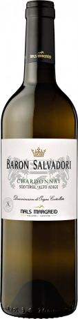 Вино Nals-Margreid, "Baron Salvadory" Chardonnay, Sudtirol Alto Adige DOC, 2012