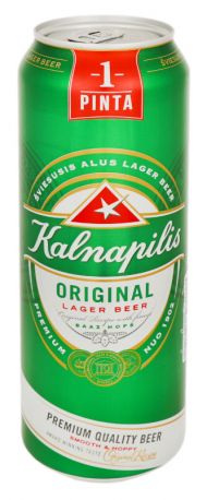 Упаковка пива Kalnapilis Original светлое фильтрованное 5% 0.568 л x 24 шт - Фото 5