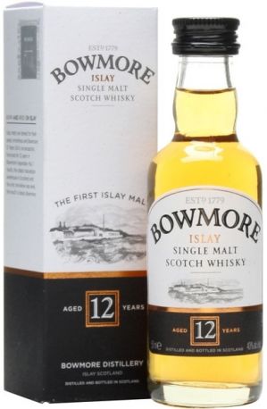 Виски Bowmore 12 Years Old, gift box, 50 мл