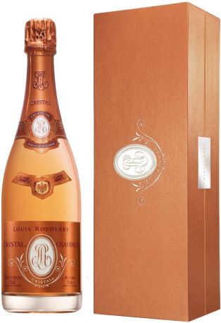 Шампанское "Cristal" Rose AOC, 2009, gift box