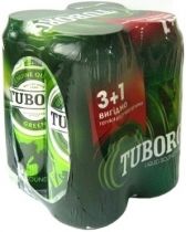Пиво "Tuborg" Green (Ukraine), set of 4 cans, 0.5 л Пиво "Tuborg" Green (Ukraine), set of 4 cans, 0.5 л