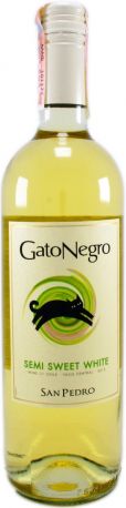 Вино San Pedro, "Gato Negro" Semi-Sweet White, 2013