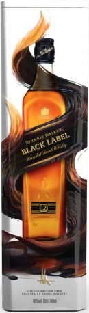 Виски "Black Label", metal box, 0.7 л - Фото 1