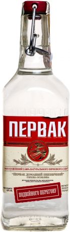 Водка "Первак" Домашний Пшеничный двойной перегонки, 0.5 л