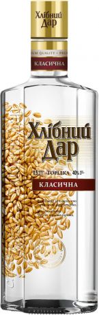 Водка "Хлебный Дар" Классическая, 0.5 л
