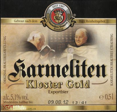 Пиво Karmeliten, Kloster Gold, 0.5 л - Фото 2