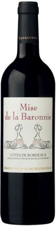 Вино Baron Philippe de Rothschild, "Mise de la Baronnie" Rouge, Cotes de Bordeaux AOC, 2014, 375 мл