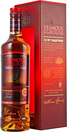 Виски "The Famous Grouse" Malt Whisky aged 12 years, gift box, 0.7 л