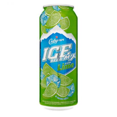 Упаковка пива Славутич Ice Mix Lime светлое фильтрованное 3.5% 0.5 л x 24 шт - Фото 8