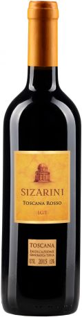 Вино Sizarini Toscana Rosso красное сухое 0.75 л 13%