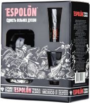 Текила Espolon Blanco 0.75 л 40% + 2 рюмки Текила Espolon Blanco 0.75 л 40% + 2 рюмки