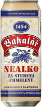 Пиво "Bakalar" Nealko Za Studena Chmeleny, in can, 0.5 л Пиво "Bakalar" Nealko Za Studena Chmeleny, in can, 0.5 л