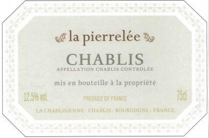 Вино La Chablisienne, Chablis АОС "La Pierrelee", 2014, 375 мл - Фото 2