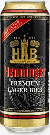 Пиво "Henninger" Premium Lager, in can, 0.5 л - Фото 2