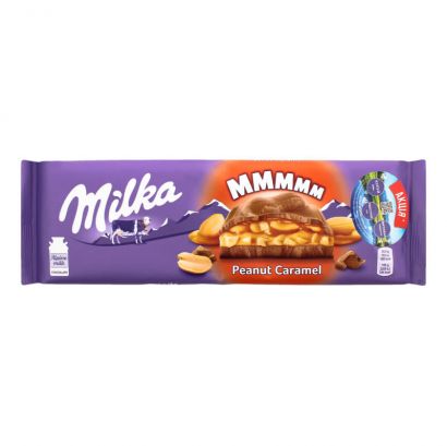 Шоколад Milka с арахисом и карамелью 276 г - Фото 3