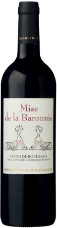 Вино Baron Philippe de Rothschild, "Mise de la Baronnie" Rouge, Cotes de Bordeaux AOC, 2015, 375 мл