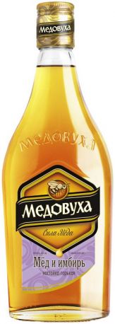 Ликер "Медовуха" Мед и Имбирь, настойка горькая, 0.5 л