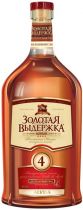 Коньяк "Золотая Выдержка" Четырехлетний, фляга, 0.5 л Коньяк "Золотая Выдержка" Четырехлетний, фляга, 0.5 л