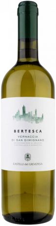 Вино Castelli del Grevepesa, Bertesca, Vernaccia di San Gimignano DOCG, 2014