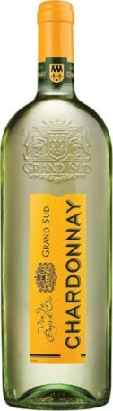 Вино "Grand Sud" Chardonnay, 1 л
