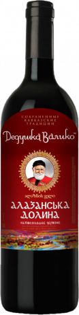 Вино "Дедушка Валико" Алазанская Долина, красное полусладкое