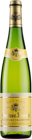 Вино Gustave Lorentz, Gewurztraminer Reserve, Alsace AOC, 2016