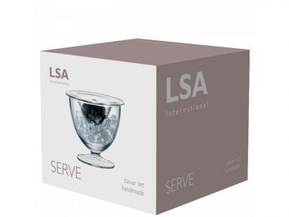 Икорница стеклянная 14см Serve, LSA International - Фото 3