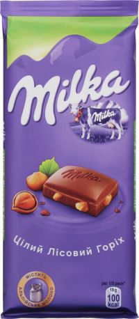 Шоколад Milka с цельными лесными орехами 90 г - Фото 6