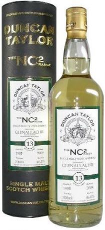 Виски "Glenallachie" 13 Years Old, "NC2", 1995, in tube, 0.7 л