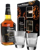 Виски "Evan Williams" Extra Aged (Black), gift box with two glasses, 0.75 л Виски "Evan Williams" Extra Aged (Black), gift box with two glasses, 0.75 л