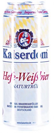 Пиво "Kaiserdom" Hefe-Weissbier, in can, 0.5 л