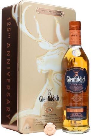 Виски Glenfiddich, 125th Anniversary Edition, metal box, 0.75 л - Фото 1