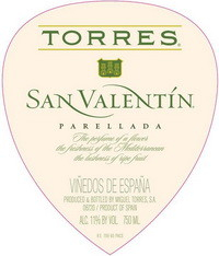 Вино Torres, San Valentin Parellada Catalunya DO, 2009 - Фото 2