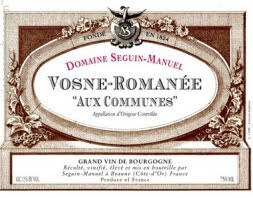 Вино Seguin-Manuel, Vosne-Romanee "Aux Communes" AOC, 2015 - Фото 2